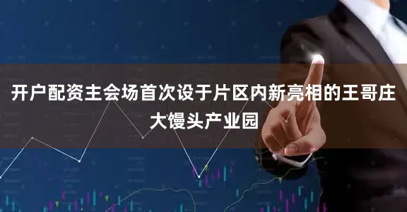 开户配资主会场首次设于片区内新亮相的王哥庄大馒头产业园