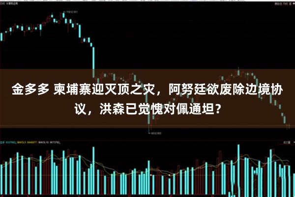 金多多 柬埔寨迎灭顶之灾，阿努廷欲废除边境协议，洪森已觉愧对佩通坦？